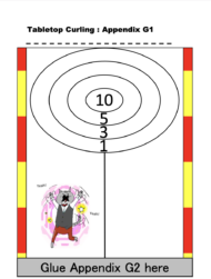 english games tabletop curling to print and download for lessons teaching children in japan and ESL around the world