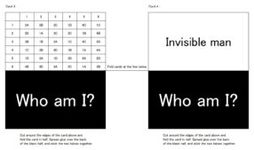 esl English as a second language junior high school halloween game invisible man