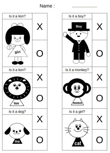 is it a boy / girl infant kindergarten worksheet free material