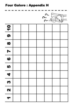 english games four galore to download, print and play for lessons teaching children in japan and ESL around the world from esl-classroom-games.com